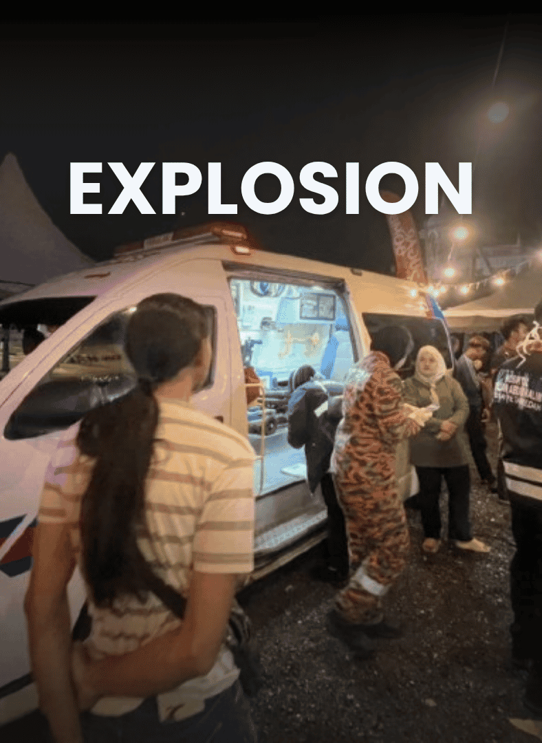 helium cylinder explosion sungai petani expo may 2026