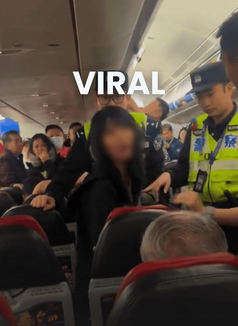 airasia flight viral chongqing standoff april 2026