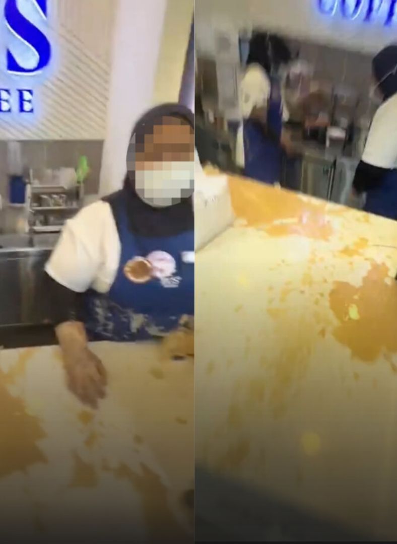 zus coffee barista attacked by china customer