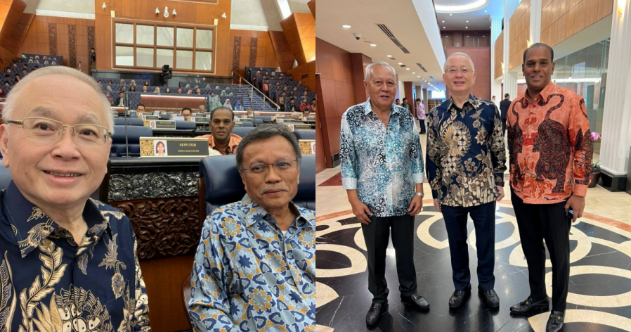 本年度国会结束　魏家祥与沙菲益合照话别