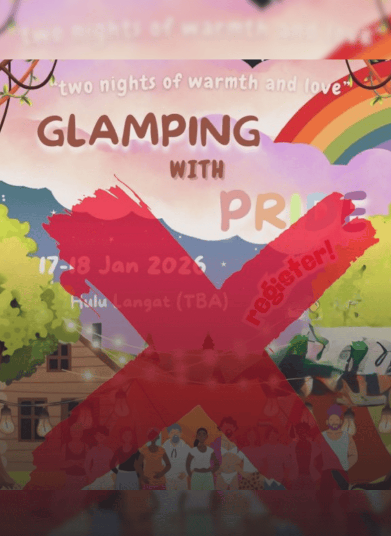 glamping with pride event lgbtq malaysia january 2026