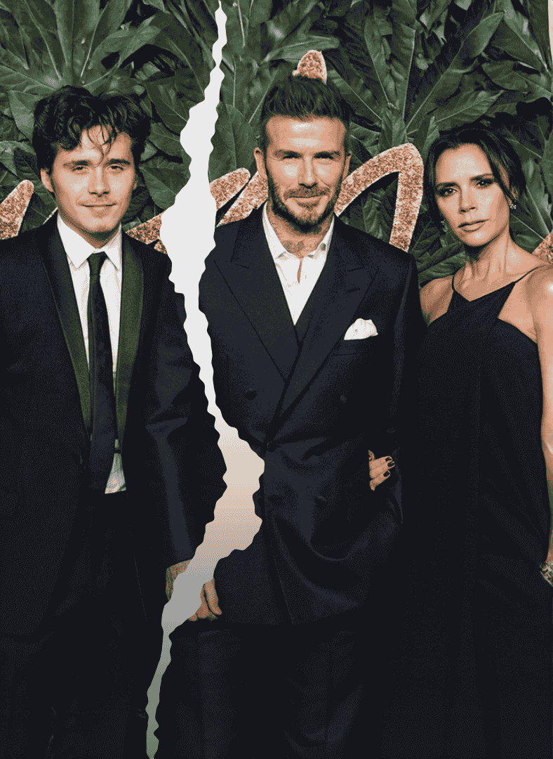 brooklyn beckham family feud david victoria