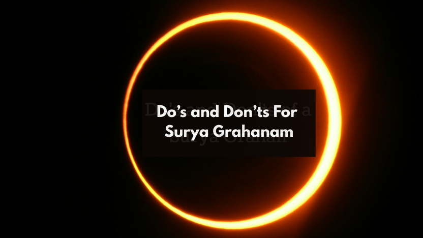 Surya Grahanam 2025 : Do's and Don'ts to Follow On This Day