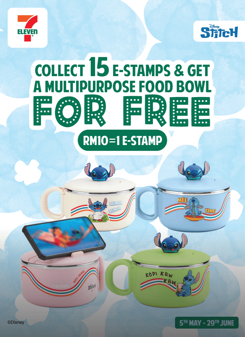 ohana time kini di 7 eleven kumpul e stamp dan tebus hadiah dan berpeluang bercuti ke hong kong